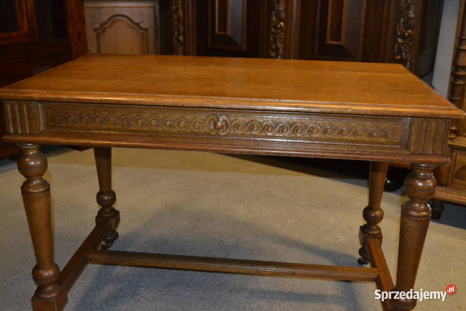 stół eklektyczny 1910 dąb Będzin sprzedam