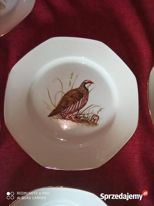 Talerz z manufaktury Limoges Made in France Porcelana i szkło