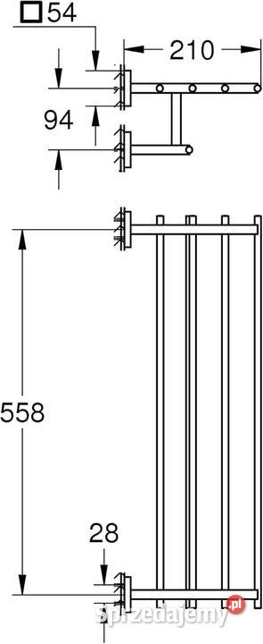 Grohe QuickFix Start Cube Wieszak na ręczniki Rzeszów