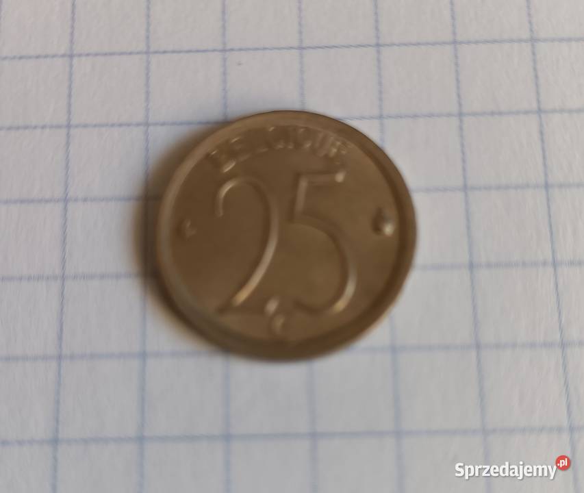 25 CENTYMÓW 1968 BELGIA BELGIQUE lubelskie Piszczac sprzedam