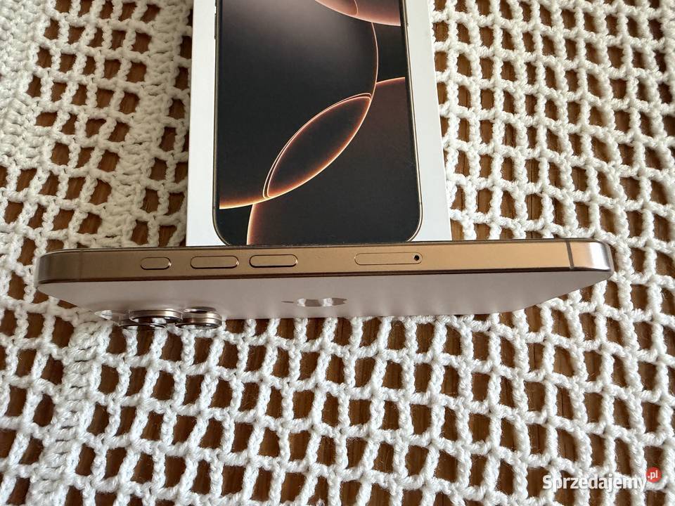 iPhone 16 Pro 128GB Desert Titanium stan bateria Brzozów