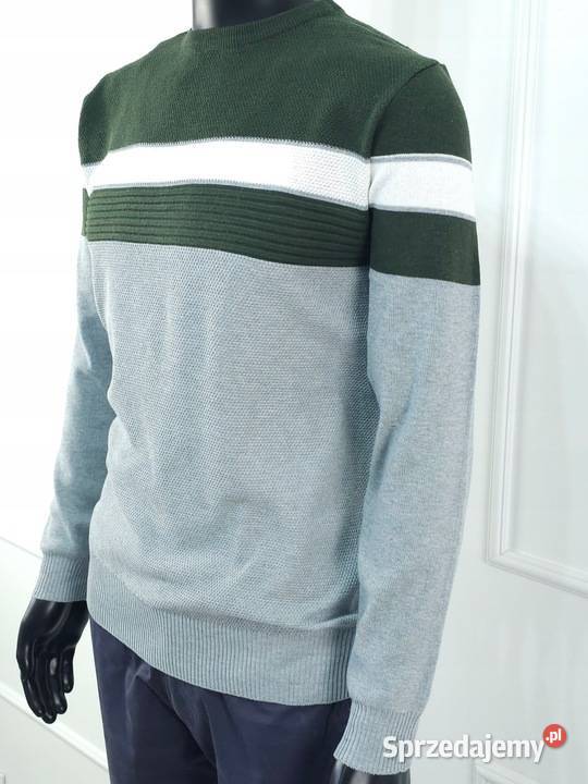 Sweter meski w paski M L XL XXL Swetry i golfy wielkopolskie Poznań