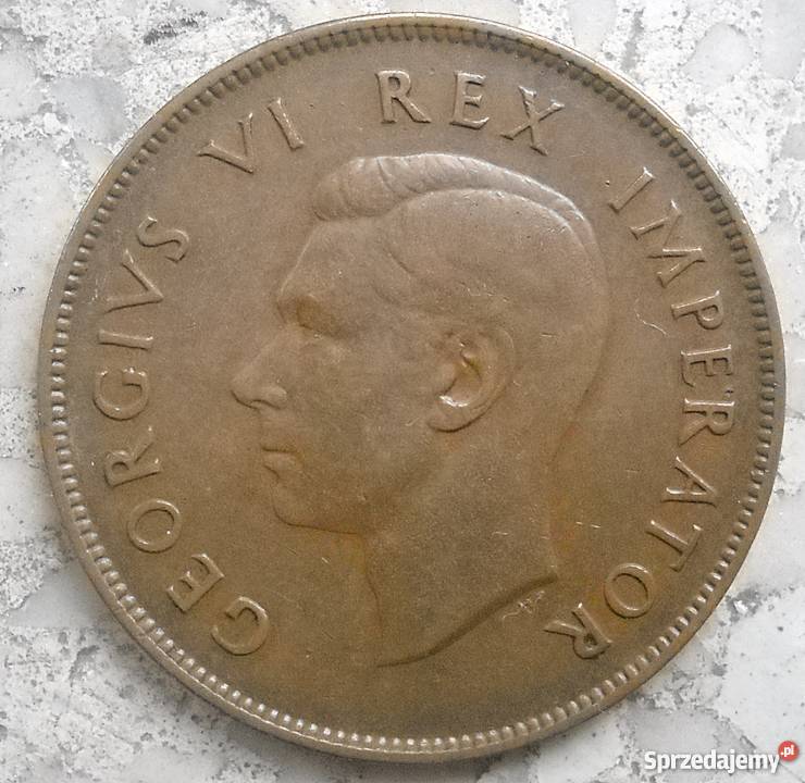 SOUTHAFRICASUID AFRIKA1 PENNY1940 rGEORGIVS V Numizmatyka Legionowo