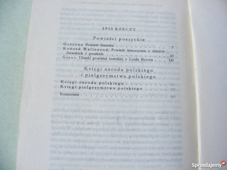 Mickiewicz x 4 Pan Tadeusz Wiersze Powieści Książki i Podręczniki dolnośląskie Oborniki Śląskie