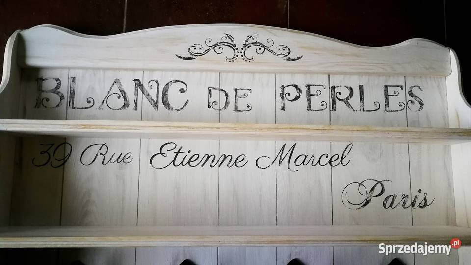 Wieszak prowansalski vintage rustykalny kuchenny 80cm Radków