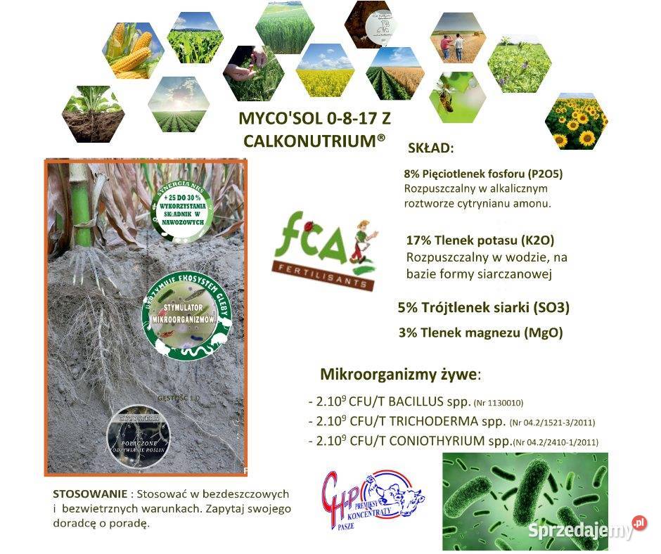 MYCOSOL BTC 0820 24mm BB nawóz pod rzepak Łabiszyn