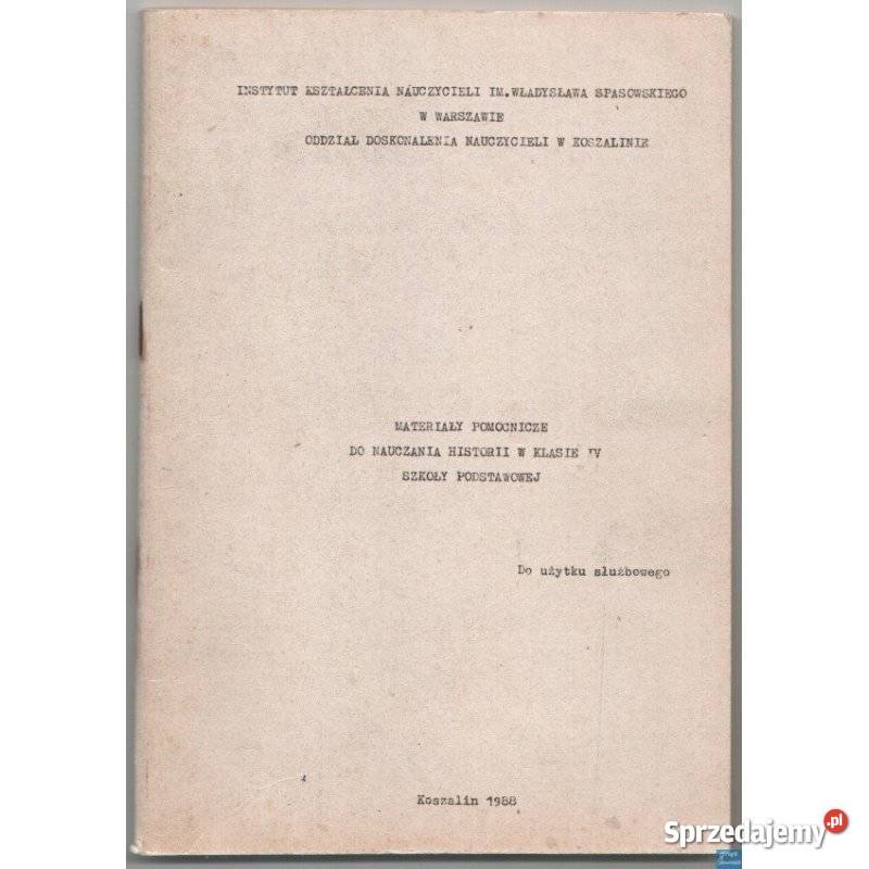Materiały Pomocnicze Do Nauczania Historii w materiały dla nauczyciela Świdnica