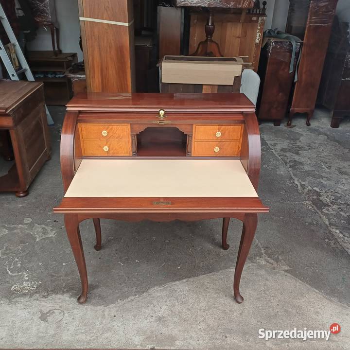 Reprezentacyjne Biurko Sekretarzyk cylindryczny Meble wielkopolskie Suchorzew