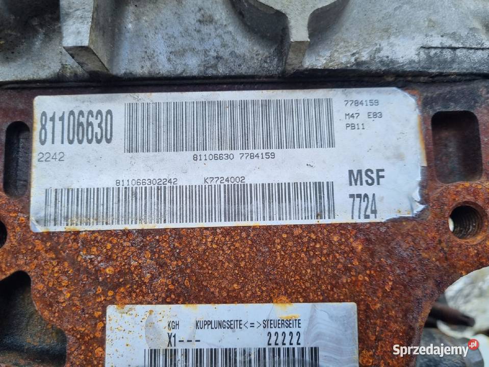 SILNIK KOMPLET BMW X3 E83 20 D DIESEL 150 167 Części samochodowe Janów