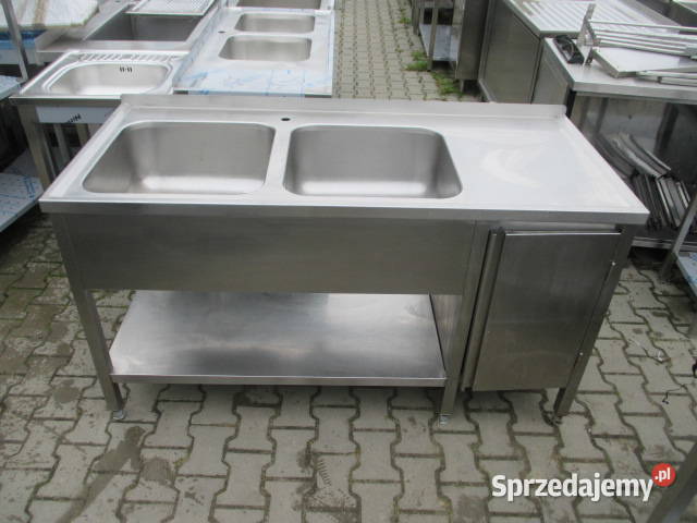 Zlew Gastronomiczny Z Półką I Szafką Zamykaną