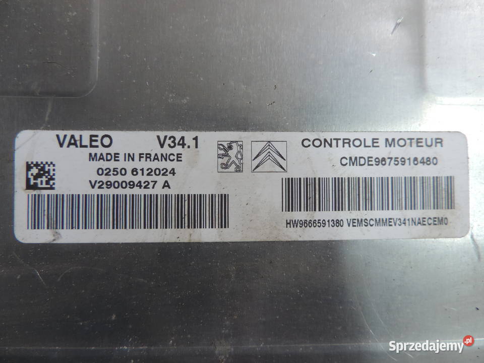 Komputer silnika VALEO V341 Peugeot 207 14 8v sprzedam