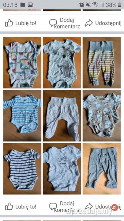 Mega Paka chłopaka rozmiary 5662 aż 72 sztuki Rozmiar 56 Warszawa