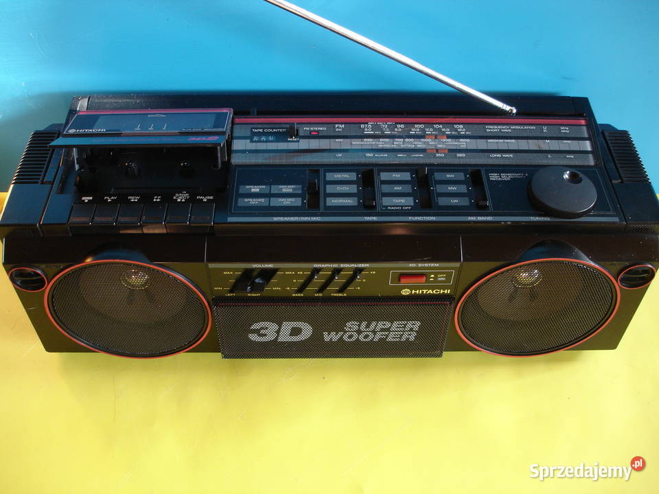 Radiomagnetofon HITACHI TRK3D2E lubuskie Zielona Góra
