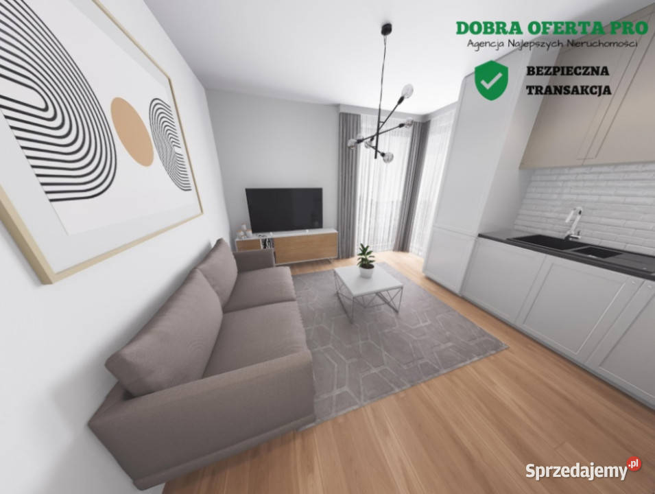 Gotowe 2 pokoje 3158 m2 balkon 609m2 Południowe Wiślinka sprzedam