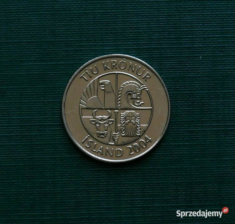 ISLANDIA 10 koron 2004r Numizmatyka Gliwice