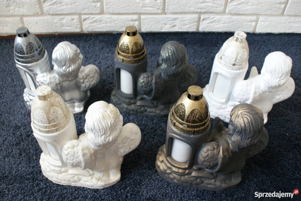 Figurki Lampiony ZNICZE W KSZTAŁCIE ANIOŁKA sprzedam