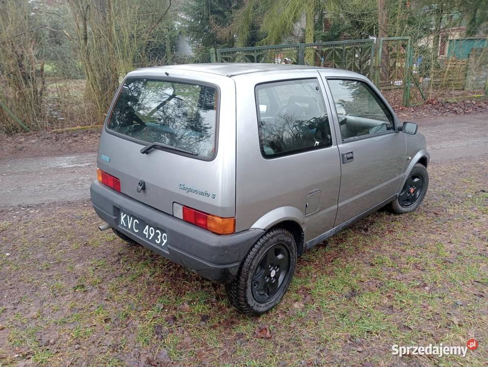 Fiat Cinquecento 900 1996r Czarne Blachy sprzedam