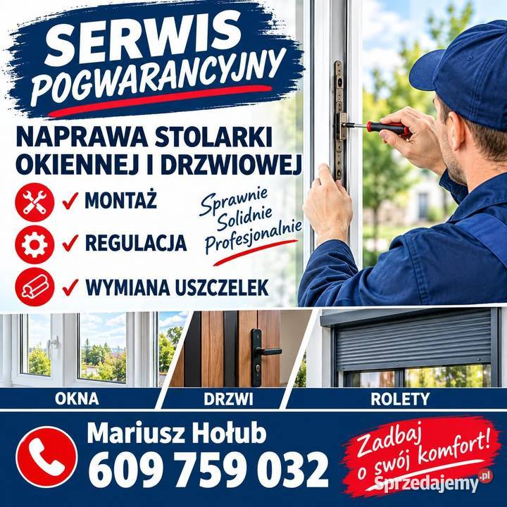 Serwis pogwarancyjny okien I drzwi PCV podkarpackie Jarosław