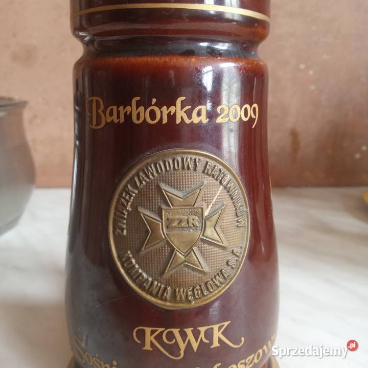 Kufel górniczy brązowy Barbórka 2009 śląskie Zabrze