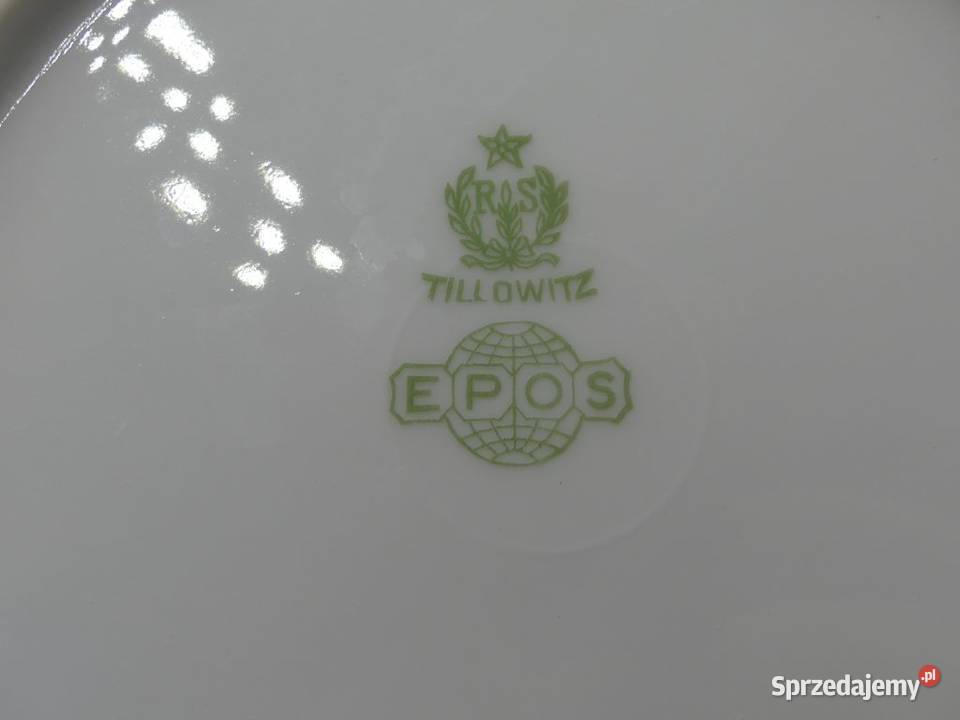 Komplet śniadaniowy Tułowice Tillowitz UNIKAT Porcelana i szkło Poznań