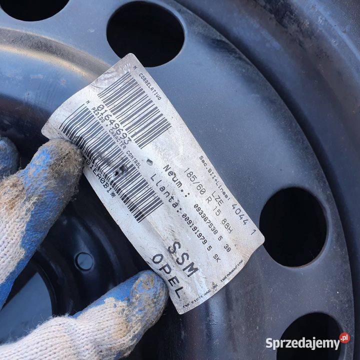 FELGI STALOWE KOMPLET OPEL MERIVA A 21501550 kujawsko-pomorskie Lipno