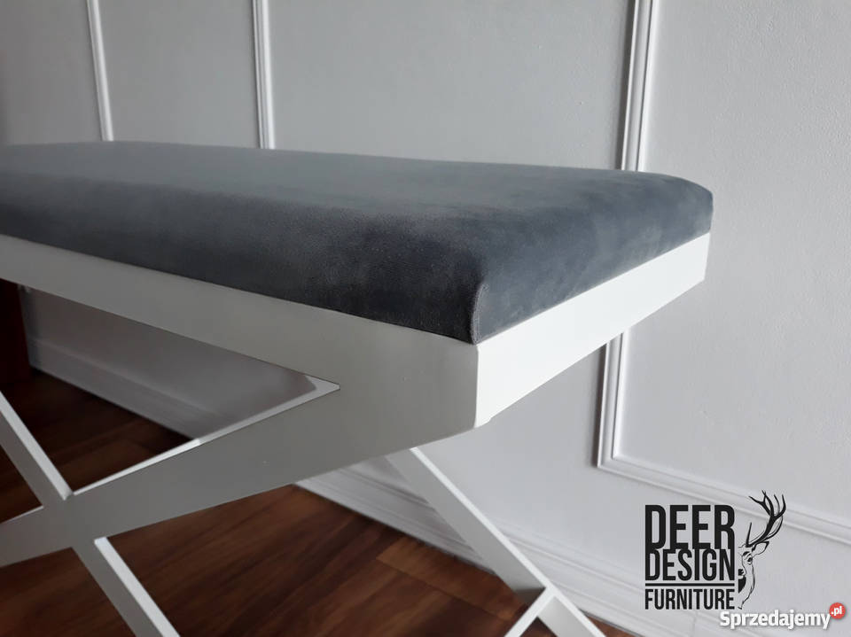 Ławeczka tapicerowana do przedpokoju stal Kraków