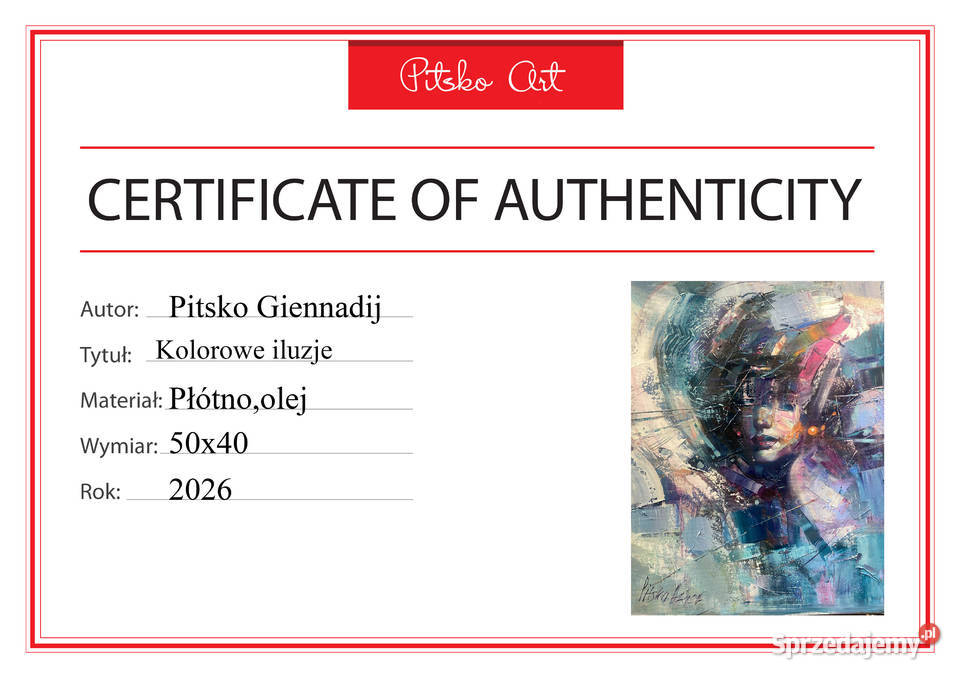 Pitsko Giennadij Kolorowe iluzje 50x40 Rumia