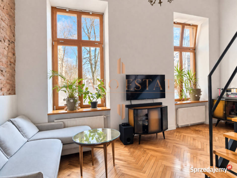 Wysoki 46 m loft w zabytkowej kamienicy łódzkie Łódź