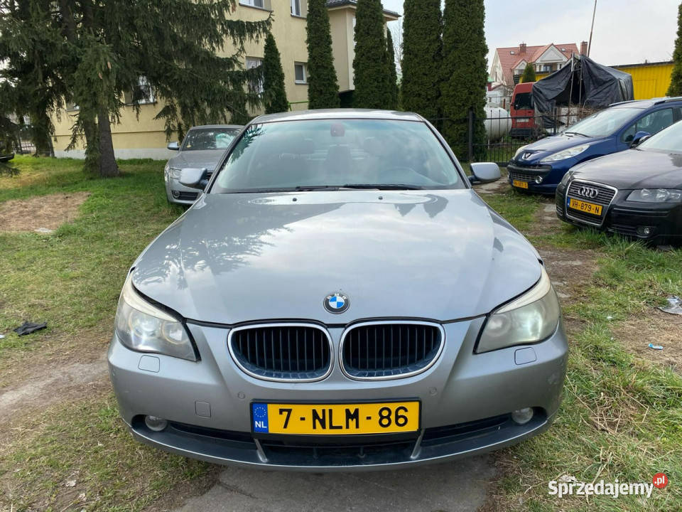 BMW 520 20 Benzyna 170 2005r Sedan XENON Skóry reflektory ksenonowe Motoryzacja Nysa
