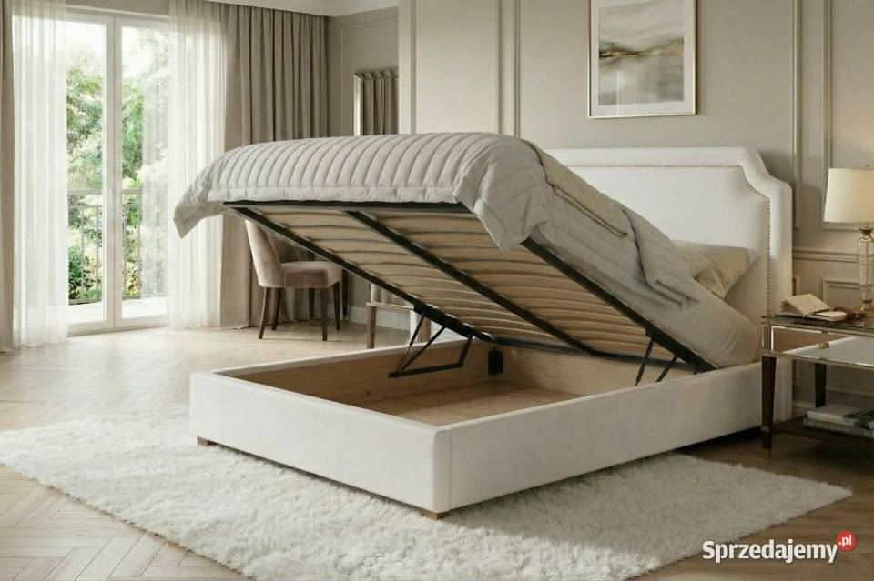 Łóżko tapicerowane FABIO 160x200 z pojemnikiem I wielkopolskie Poznań