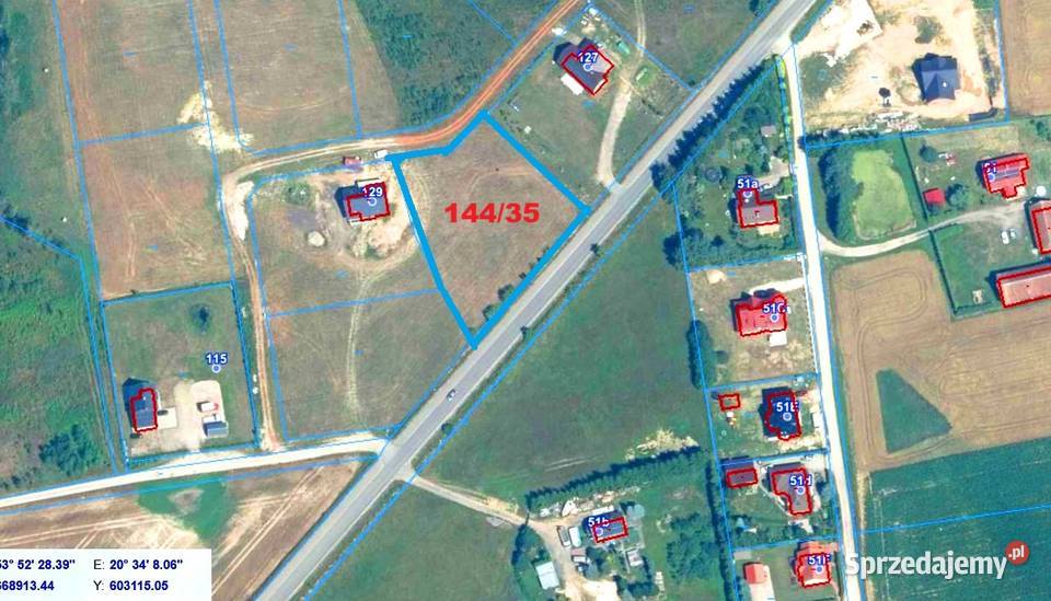 Działka 3115m Gady WZ bezterminowe Olsztyn