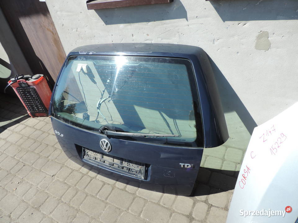 VOLKSWAGEN VW GOLF 4 KOMBI KLAPA BAGAŻNIKA Rok produkcji 2000 Klapy bagażnika Nowy Sącz