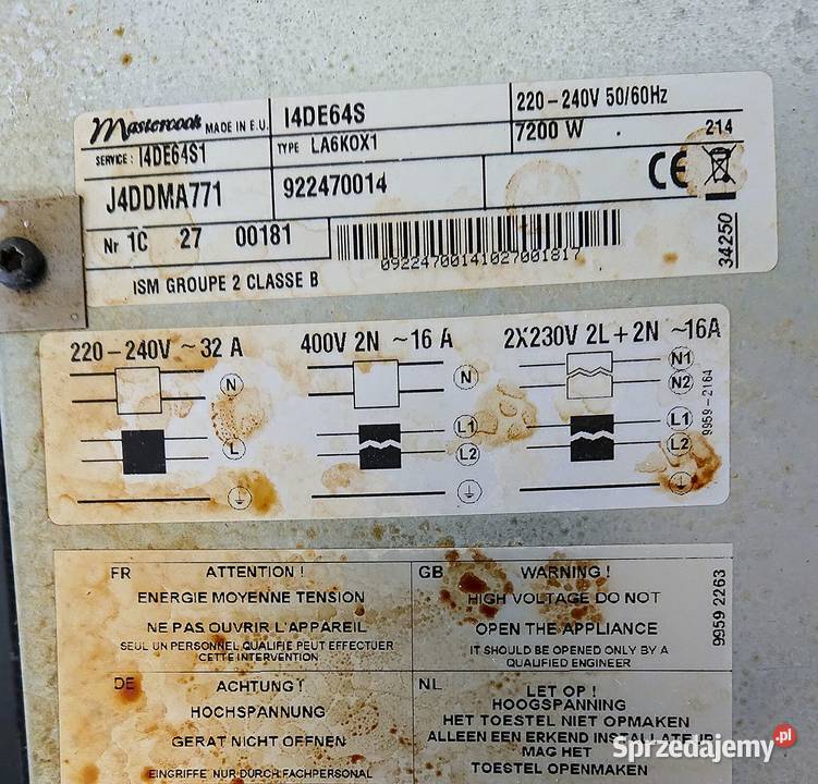 Płyta indukcyjna Mastercook l4de64s zachodniopomorskie