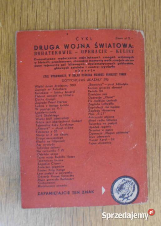 Żółty Tygrys Ognie Wisłą 1960 Kultura i Rozrywka Parczew sprzedam