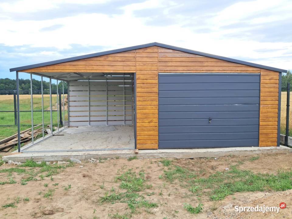 Garaż blaszany 7x5 WZMOCNIONY PROFILAMI Zielona Góra