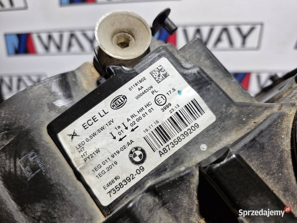 BMW F20 F21 LAMPA PRAWY PRZÓD ORYGINAŁ 7358392
