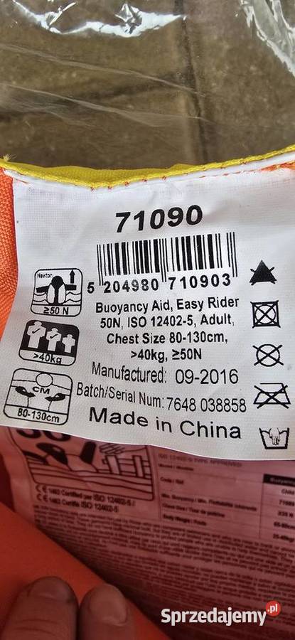 Kamizelka ratunkowa kapok Żagań