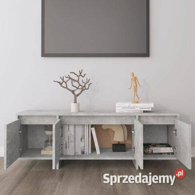 vidaXL Szafka pod TV szarość betonu 120x30x405 Warszawa