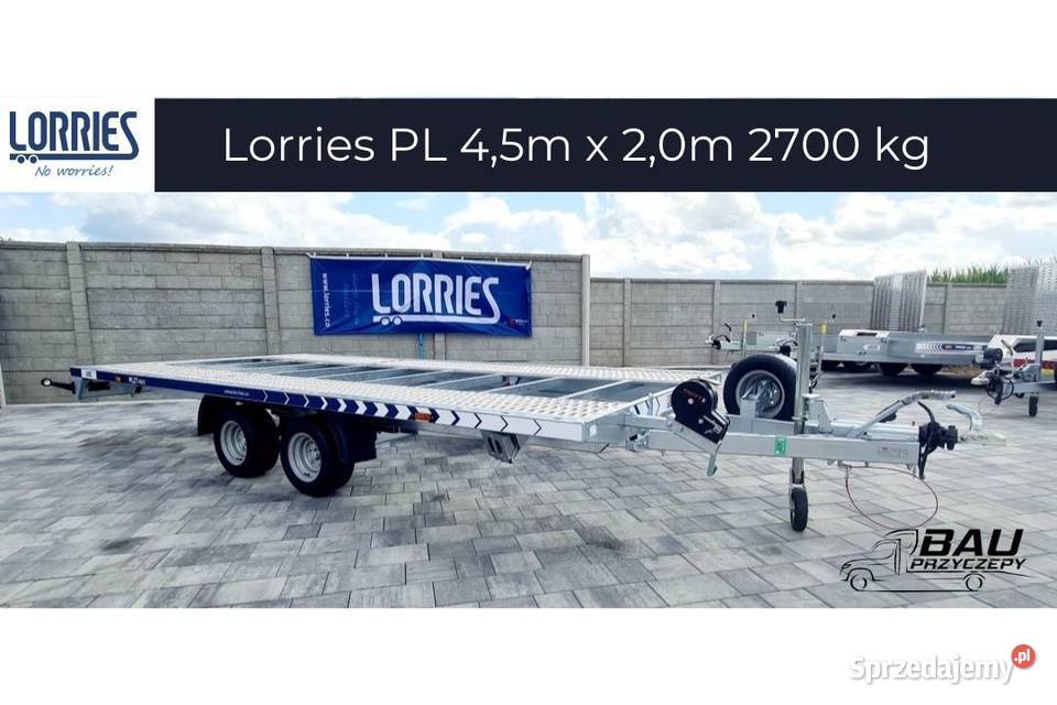 Przyczepa laweta uchylna Lorries PL27-4521 4,5m x 2m 2700 kg