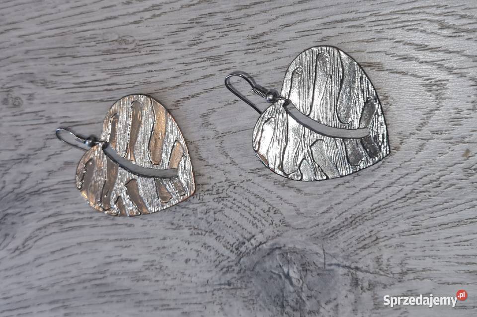 Kolczyki damskie serce łódzkie Łódź