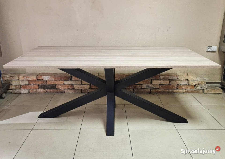 Stół pająk 180x80 metalowa noga śląskie Pszczyna