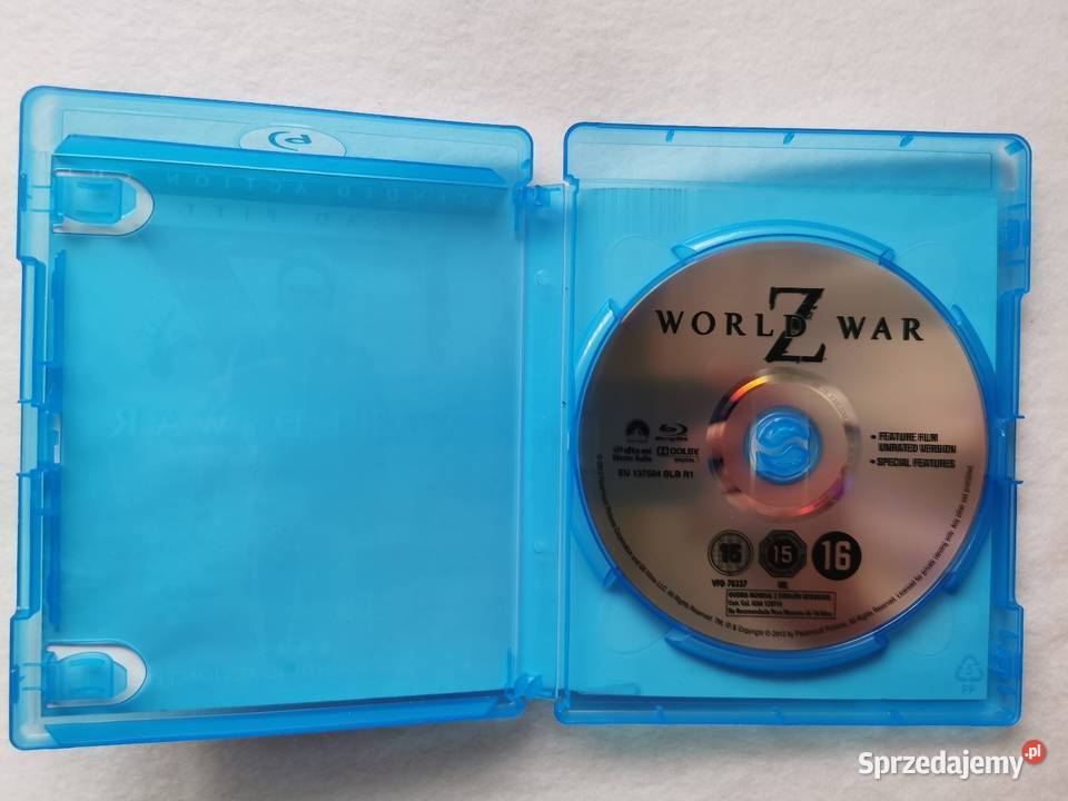 World War Z Bluray En 2013 Brad Pitt Wytrzyszczki sprzedam