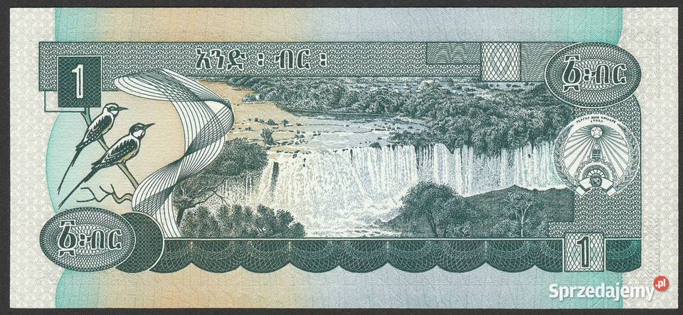 ETIOPIA 1 BIRR 1991 STAN BANKOWY UNC Łódź