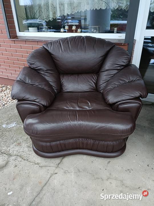 Sprzedam wypoczynek 321 ze skóry Komplety wypoczynkowe wielkopolskie Konin