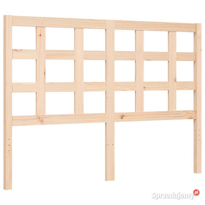 Rama łóżka z wezgłowiem lite drewno WM3193961