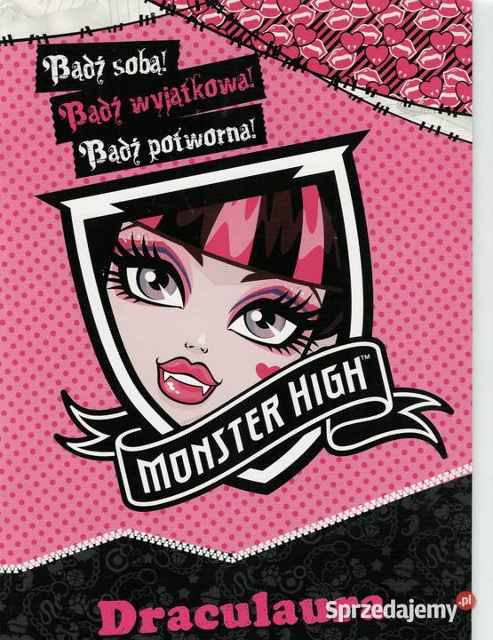 MONSTER HIGH Draculaura pamiętnik bądź sobą Warszawa