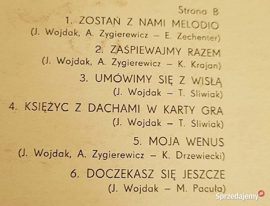 Jan Wojdak Wawele Zostań z Nami Melodio płyta Chełmno sprzedam