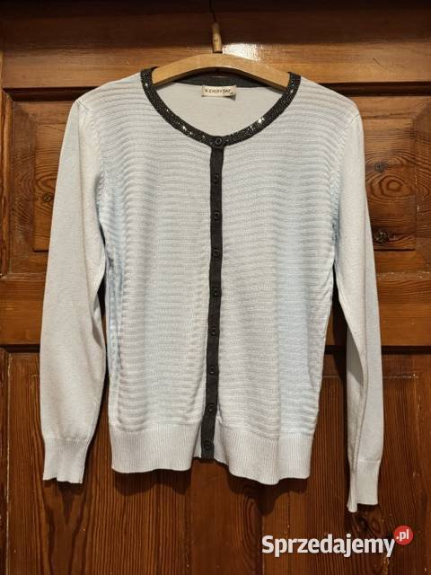 Sweter damski SM dzianina niebieski rozpinany z Swetry i golfy Swetry i golfy śląskie Częstochowa