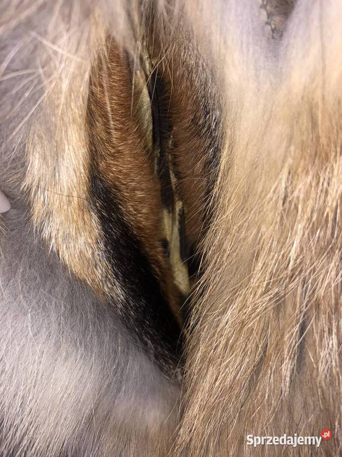 Piękna kamizelka z naturalnego lisa pomarańczowy Pomiechówek