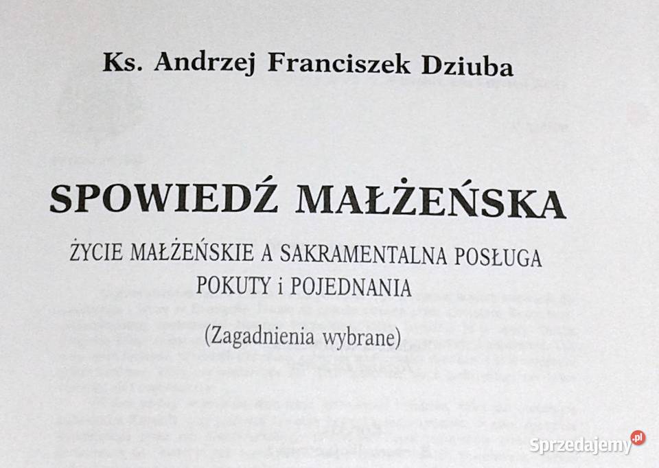 Spowiedź małżeńska Ks Andrzej Dziuba